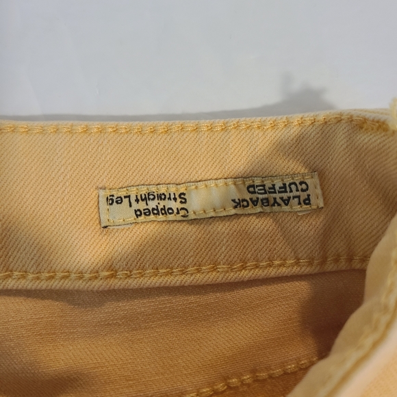 Dear John Playback Cuffed Cropped Straight Leg Jeans Orange Size 27 - Picture 8 of 13